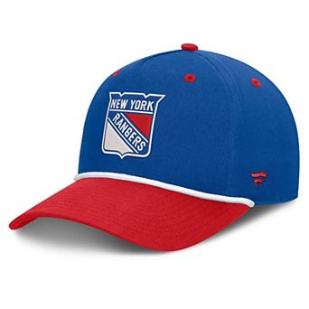 Men's Fanatics Blue/Red New York Rangers Fundamental Power Play A-Frame Adjustable Hat