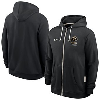 Men's Nike Black Colorado Buffaloes 2026 Sideline Dri-FIT Full-Zip Hoodie