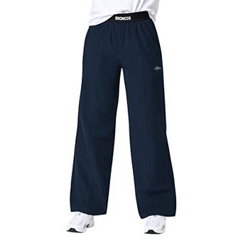Women's Starter Navy Denver Broncos Athleisure Wide-Leg Trousers