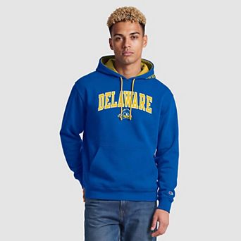 Men's Champion Royal/Gold Delaware Fightin' Blue Hens Contrast Hoodie