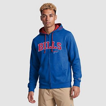 Men's Champion Royal/Red Buffalo Bills Full-Zip Hoodie