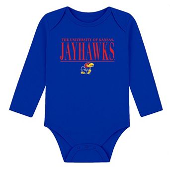 Infant Garb Royal Kansas Jayhawks Ollie Long-Sleeve Bodysuit