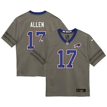 Preschool Nike Josh Allen Gray Buffalo Bills Nickel City Game Jersey