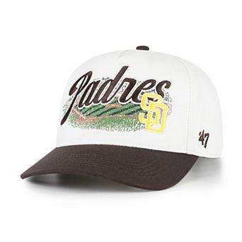 Men's '47 White/Brown San Diego Padres Enfield Hitch Adjustable Hat