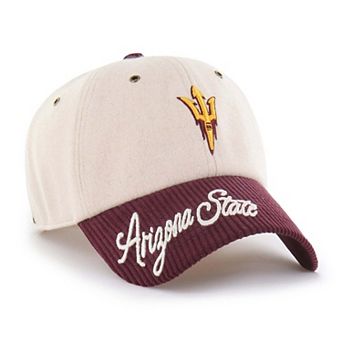 Women's '47 White/Maroon Arizona State Sun Devils Rope Script Clean Up Adjustable Hat