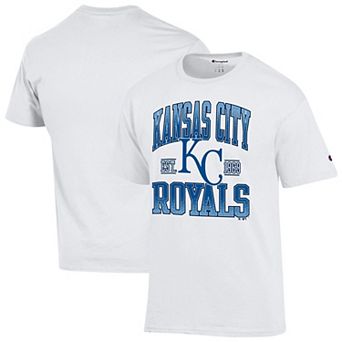 Men's Champion White Kansas City Royals Team Name T-Shirt