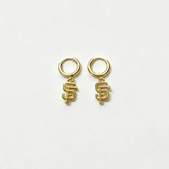LUV AJ San Francisco Giants Logo Charm Huggie Earrings