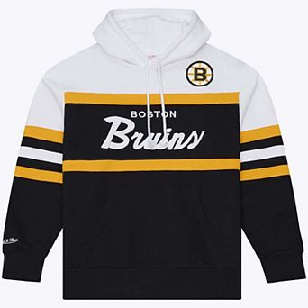 Men's Mitchell & Ness Black Boston Bruins Head Coach Hoodie