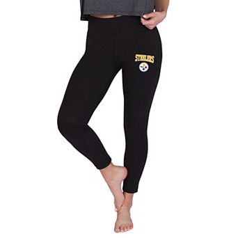 Women's Concepts Sport Black Pittsburgh Steelers Sentry Knit Leggings
