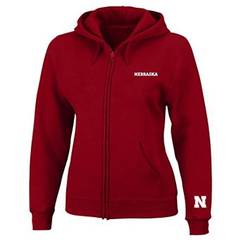 Women's Profile Scarlet Nebraska Huskers Plus Size Full-Zip Hooded Jacket