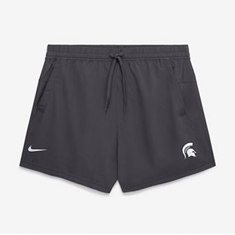 Men's Nike Anthracite Michigan State Spartans Primary Logo Form Dri-FIT Shorts