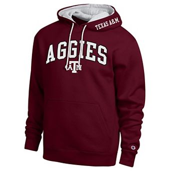 Men's Champion Maroon Texas A&M Aggies Arch Tackle Twill Hoodie
