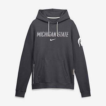 Men's Nike Anthracite Michigan State Spartans 2026 Sideline Standard Issue Dri-FIT Hoodie