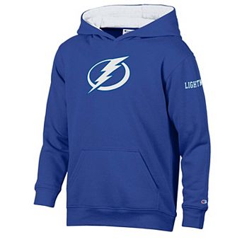 Youth Champion Royal Tampa Bay Lightning Volume Fleece Hoodie