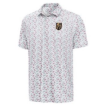 Men's Antigua White Vegas Golden Knights All American Polo