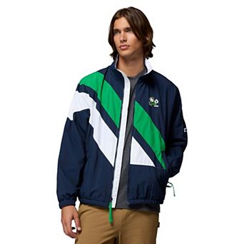 Men's Columbia Navy Notre Dame Fighting Irish Reventure Full-Zip Windbreaker Jacket