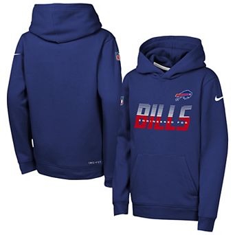 Youth Nike Royal Buffalo Bills Sideline Dri-FIT Hoodie