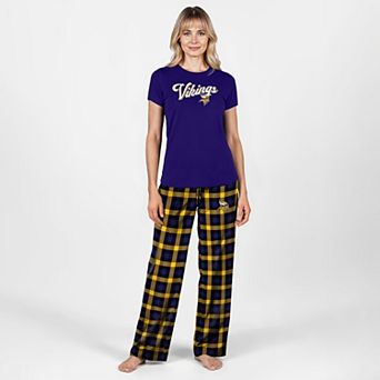 Women's Concepts Sport Purple Minnesota Vikings Highland Sleep Set