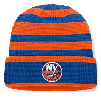 Men's Fanatics Royal/Orange New York Islanders Fundamental Steady Cuffed Knit Hat