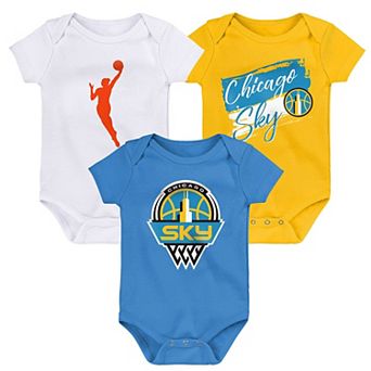Newborn Outerstuff Chicago Sky Destiny 3 pc Creeper Set