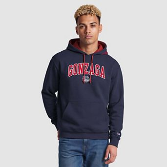 Men's Champion Navy/Red Gonzaga Bulldogs Contrast Hoodie