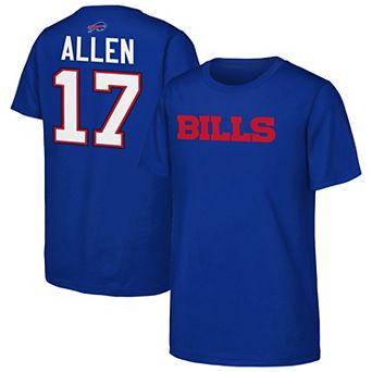 Youth Outerstuff Josh Allen Royal Buffalo Bills Name & Number T-Shirt