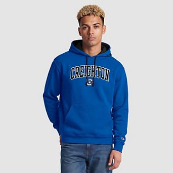 Men's Champion Blue/Black Creighton Bluejays Contrast Hoodie