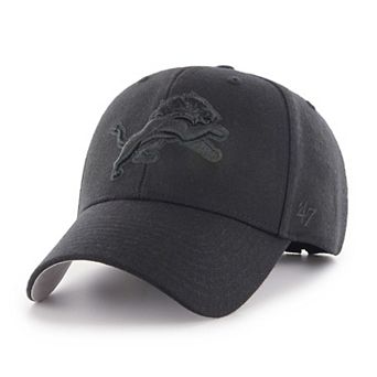 Men's '47 Black Detroit Lions Tonal MVP Adjustable Hat
