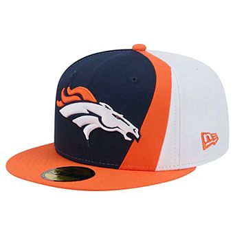 Men's New Era Navy/Orange Denver Broncos Shock 59FIFTY Fitted Hat