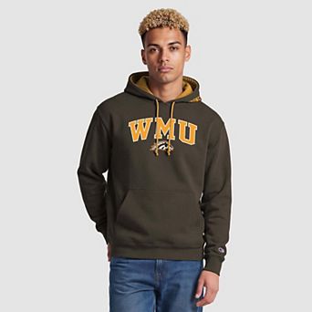 Men's Champion Brown/Gold Western Michigan Broncos Contrast Hoodie