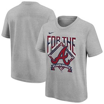 Youth Nike Gray Atlanta Braves Hometown Collection T-Shirt