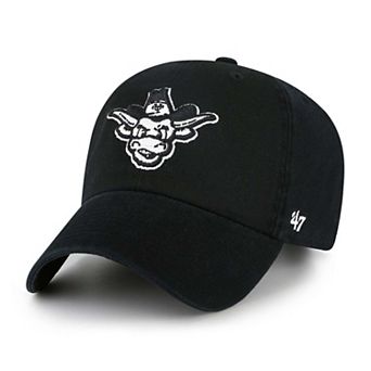 Men's '47 Black Texas Longhorns Vault Clean Up Adjustable Hat