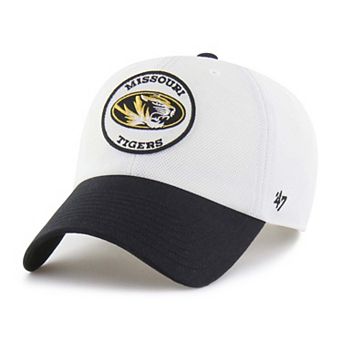 Unisex '47 White/Black Missouri Tigers Pique Patch Clean Up Adjustable Hat