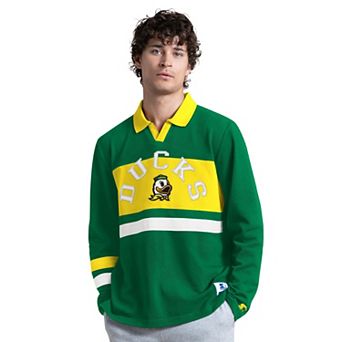 Men's Starter Green Oregon Ducks Team Spirit Rugby Shirt