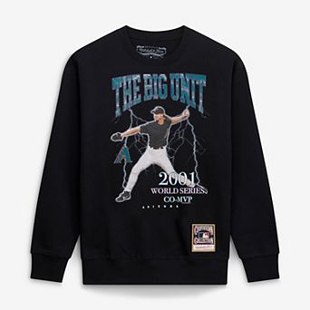 Men's Mitchell & Ness Randy Johnson Black Arizona Diamondbacks Cooperstown Collection Nickname Player Graphic Sweatshirt