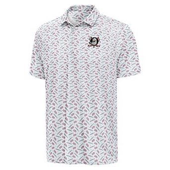 Men's Antigua White Anaheim Ducks All American Polo