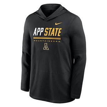 Men's Nike Black Appalachian State Mountaineers 2026 Sideline Lightweight Dri-FIT Hoodie