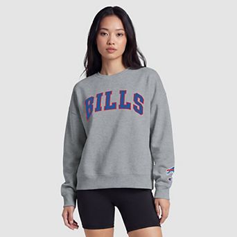 Buffalo Bills Champion Women's Contrast Lined Sweatshirt - Heather Gray