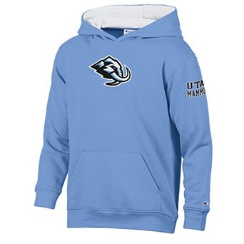 Youth Champion Light Blue Utah Mammoth Fleece Hoodie