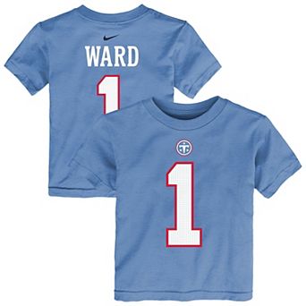 Toddler Nike Cameron Ward Light Blue Tennessee Titans Player Name & Number T-Shirt