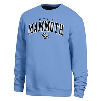 Men's Champion Light Blue Utah Mammoth Contrast Sweatshirt