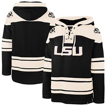 Men's '47 Black LSU Tigers Superior Lacer Hoodie