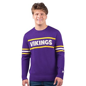 Men's Starter Purple Minnesota Vikings Player Sweater
