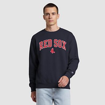 Men's Champion Navy Boston Red Sox Fleece Crew Sweatshirt