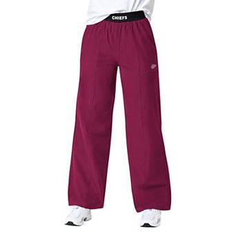 Women's Starter Maroon Kansas City Chiefs Athleisure Wide-Leg Trousers