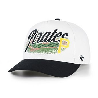 Men's '47 White/Black Pittsburgh Pirates Enfield Hitch Adjustable Hat