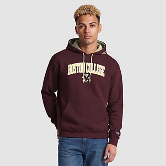 Men's Champion Maroon/Gold Boston College Eagles Contrast Hoodie