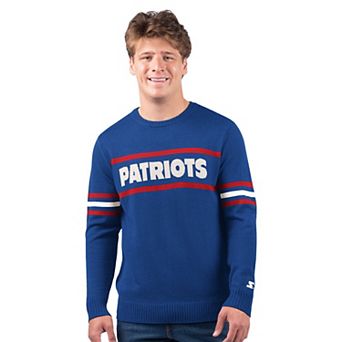 Men's Starter Royal New England Patriots Player Sweater
