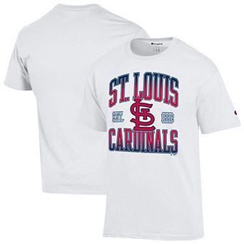 Men's Champion White St. Louis Cardinals Team Name T-Shirt