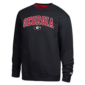 Men's Champion Black Georgia Bulldogs Arch Sweatshirt